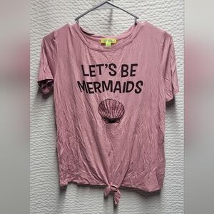 Pink 'Let's Be Mermaids' T-Shirt